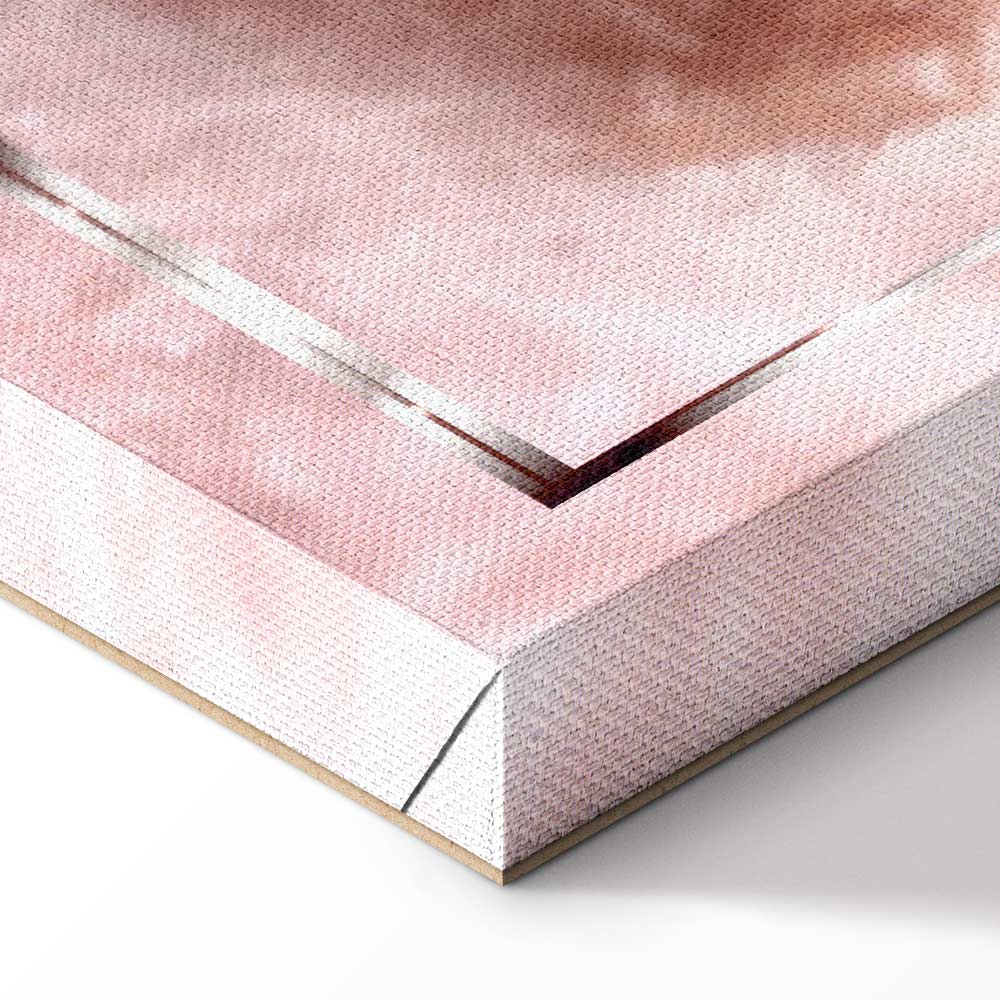 Space Flamingo Vertical Canvas Print