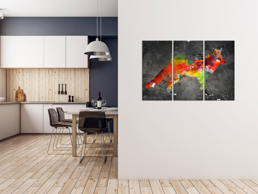 Canvas Print Forest Hunter 3-Part