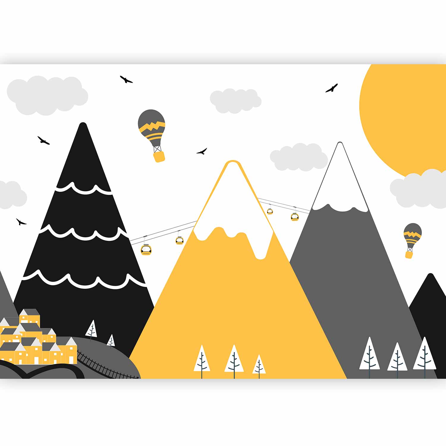 Mountain Adventure Nature Wall Mural