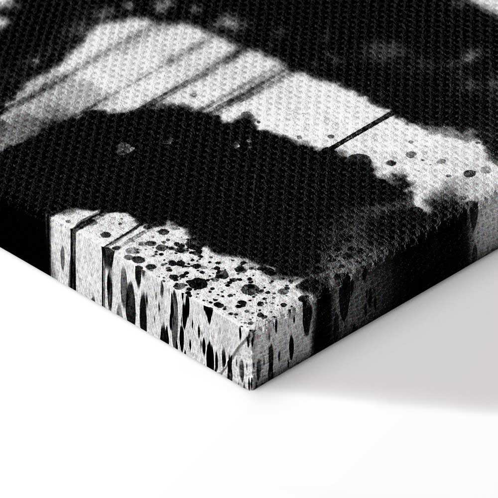 Striped Zebra Nature Canvas Print