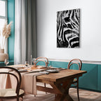 Striped Zebra Nature Canvas Print
