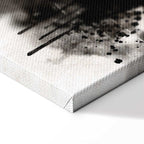 Abstract Cat Portrait Wide Canvas Print