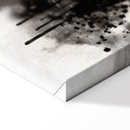 Abstract Cat Portrait Wide Canvas Print