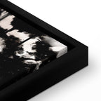 Abstract Cat Portrait Wide Canvas Print