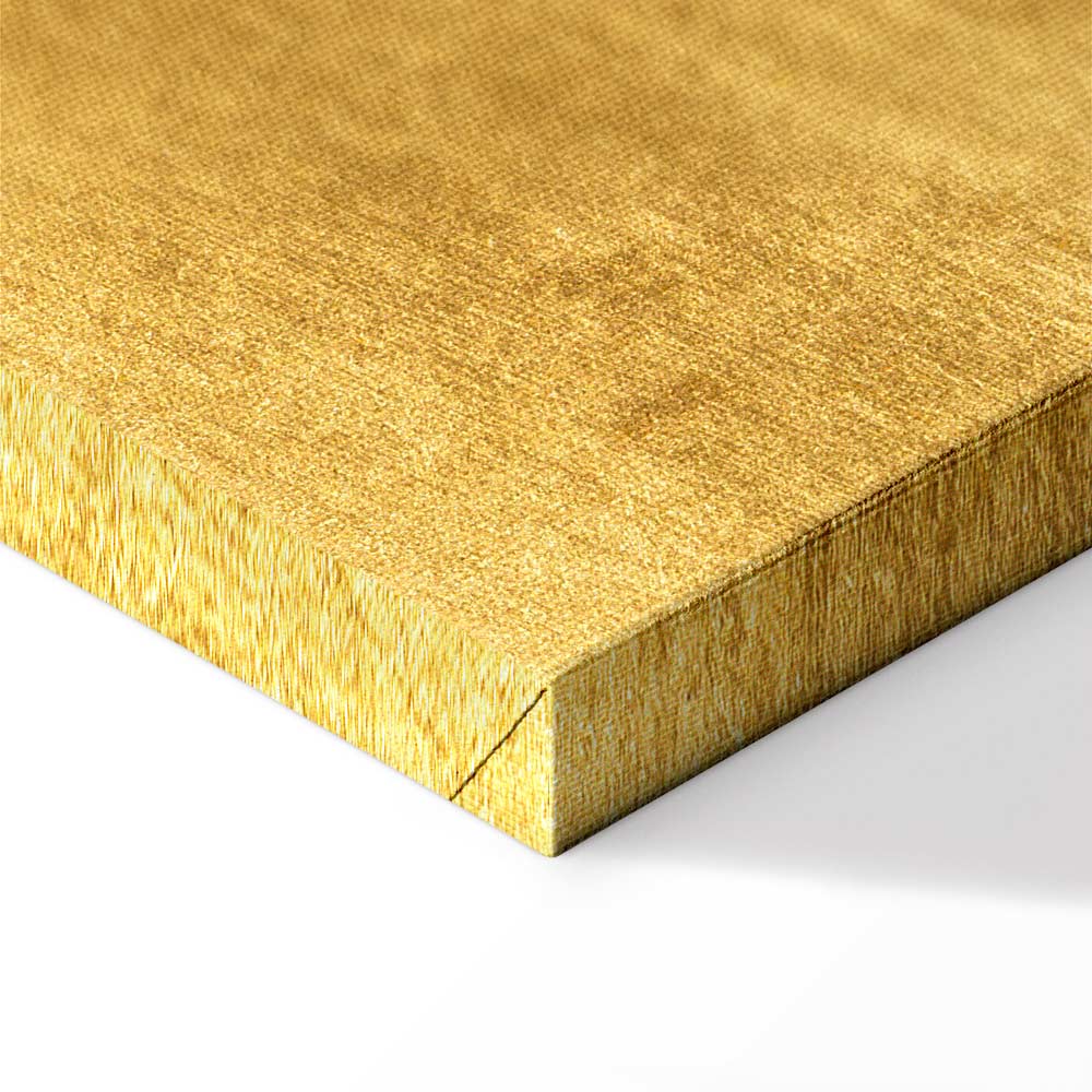 Golden Deer Landscape Canvas Print