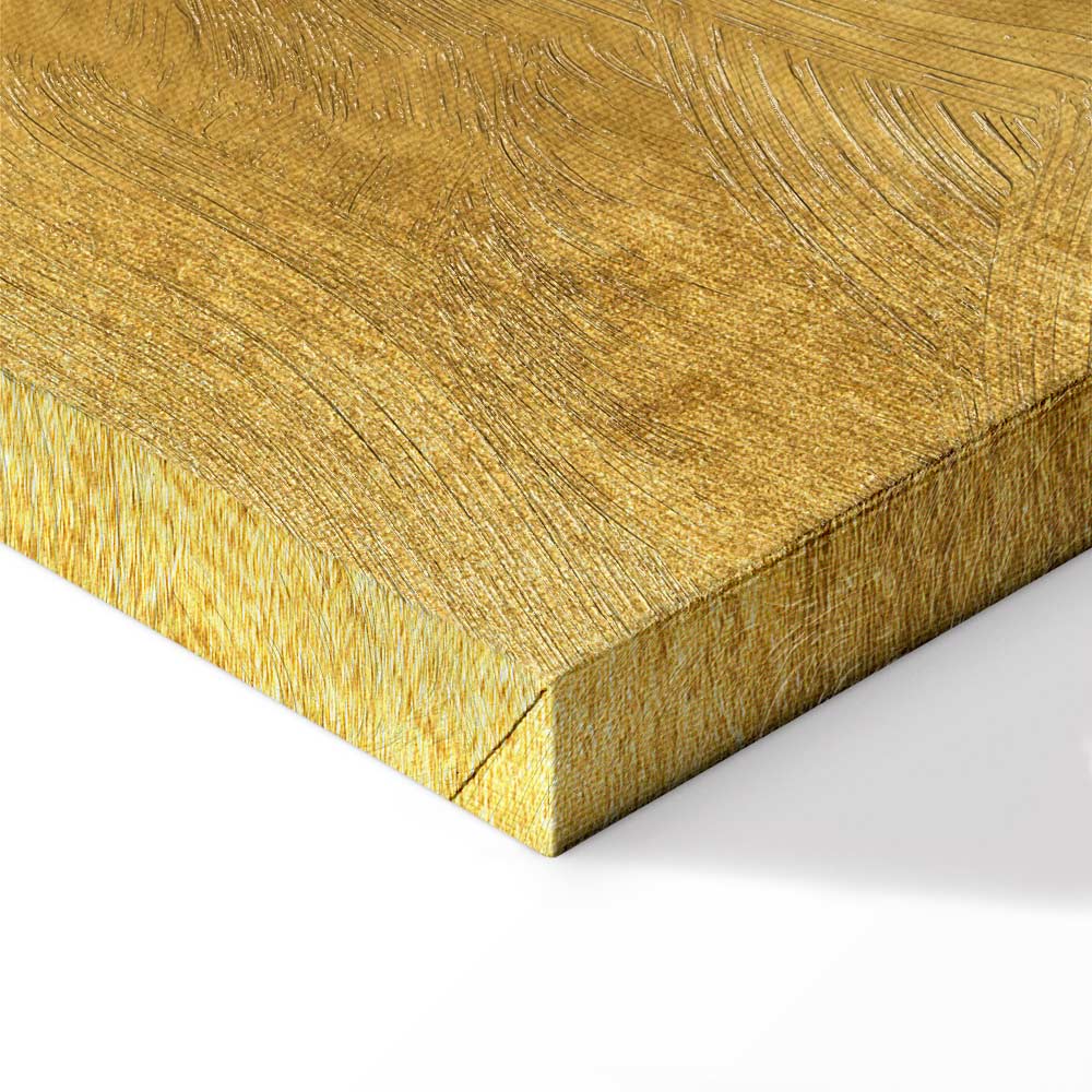 Golden Deer Landscape Canvas Print