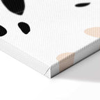 Cat in Monstera Leaves Vertical Canvas Print