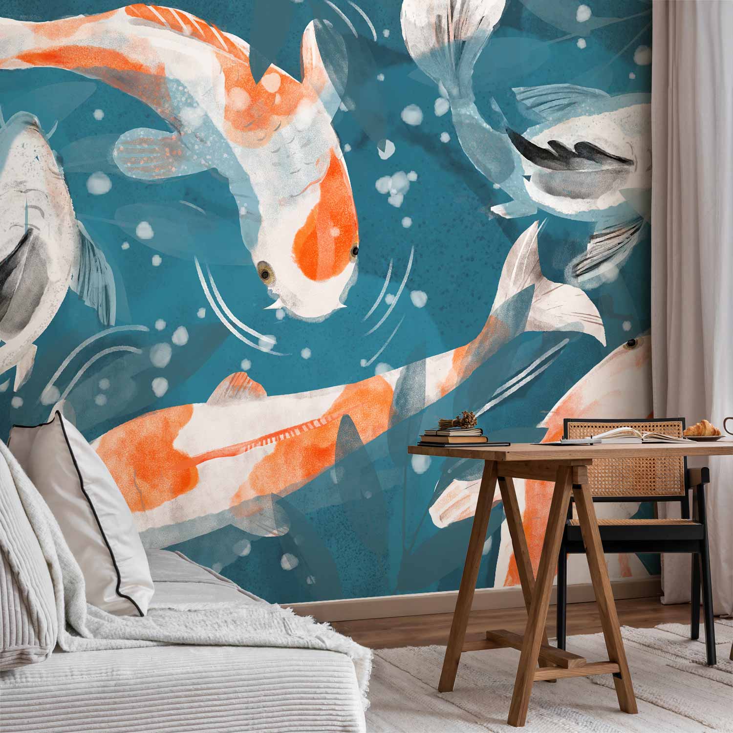 Koi Fish Nature Wall Mural