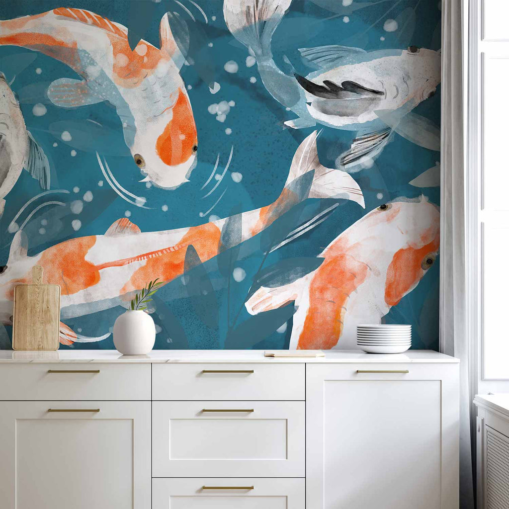 Wall Mural - Koi Fishes - Second Variant