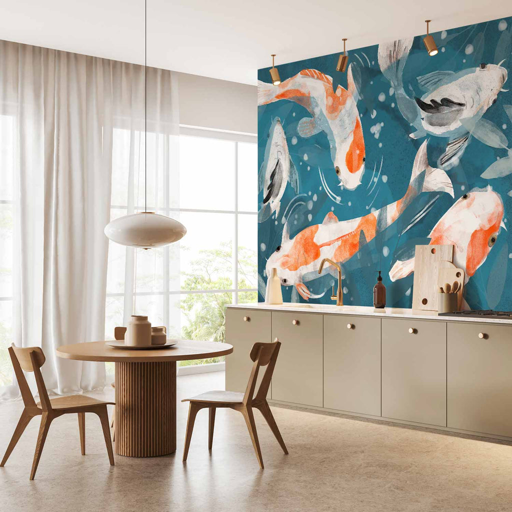 Koi Fish Nature Wall Mural