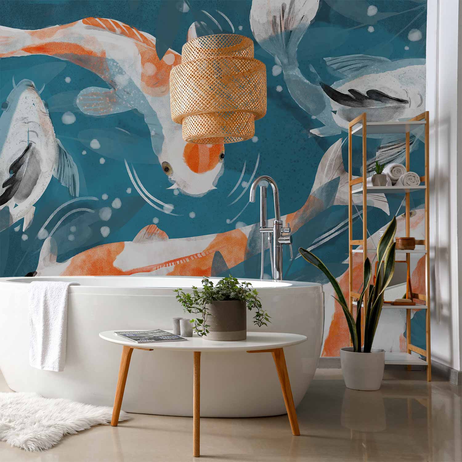 Koi Fish Nature Wall Mural