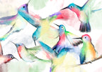 Wall Mural - Watercolor Birds