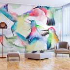 Wall Mural - Watercolor Birds