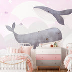 Wall Mural Dream Of Whales - Second Variant