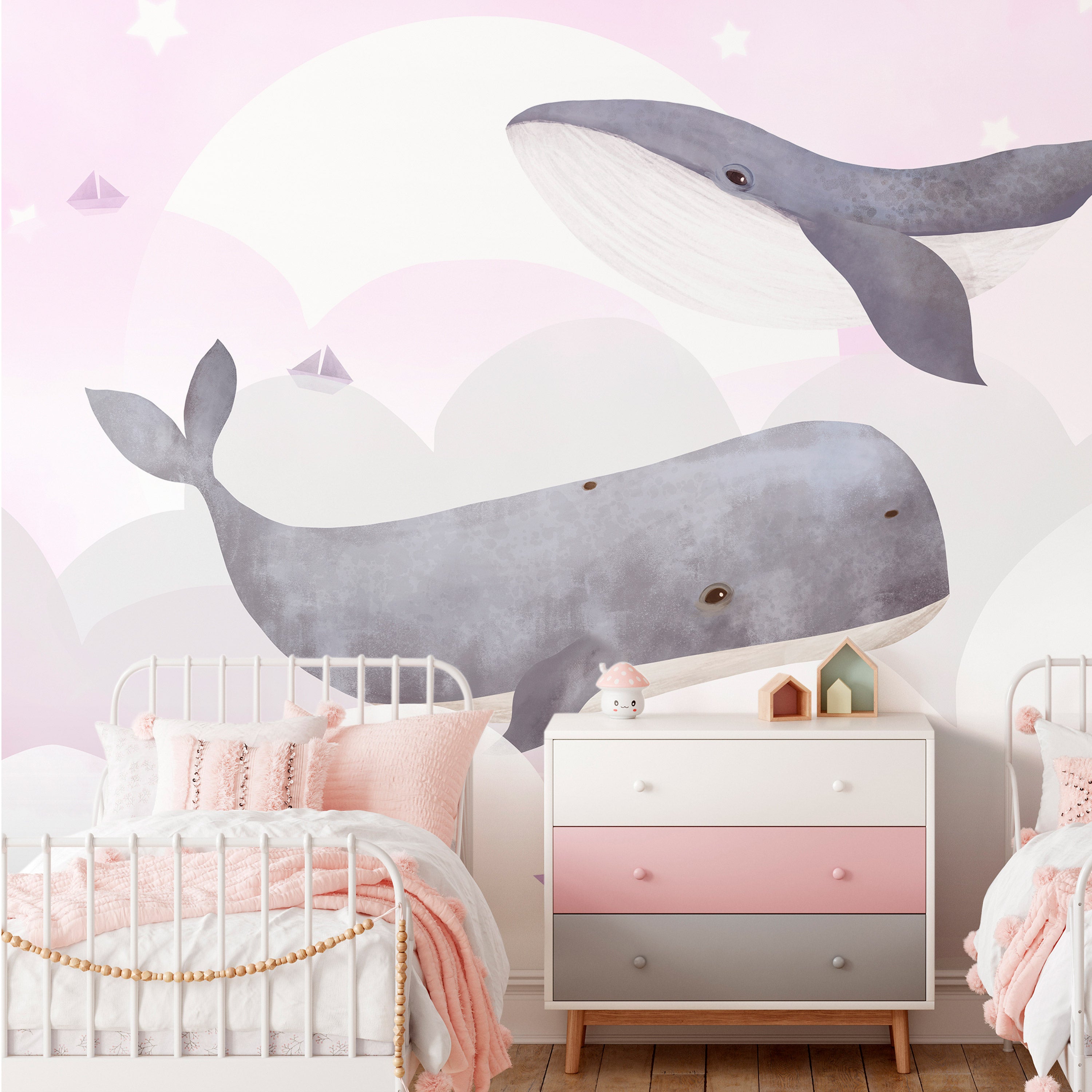 Wall Mural Dream Of Whales - Second Variant