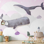 Wall Mural Dream Of Whales - Second Variant
