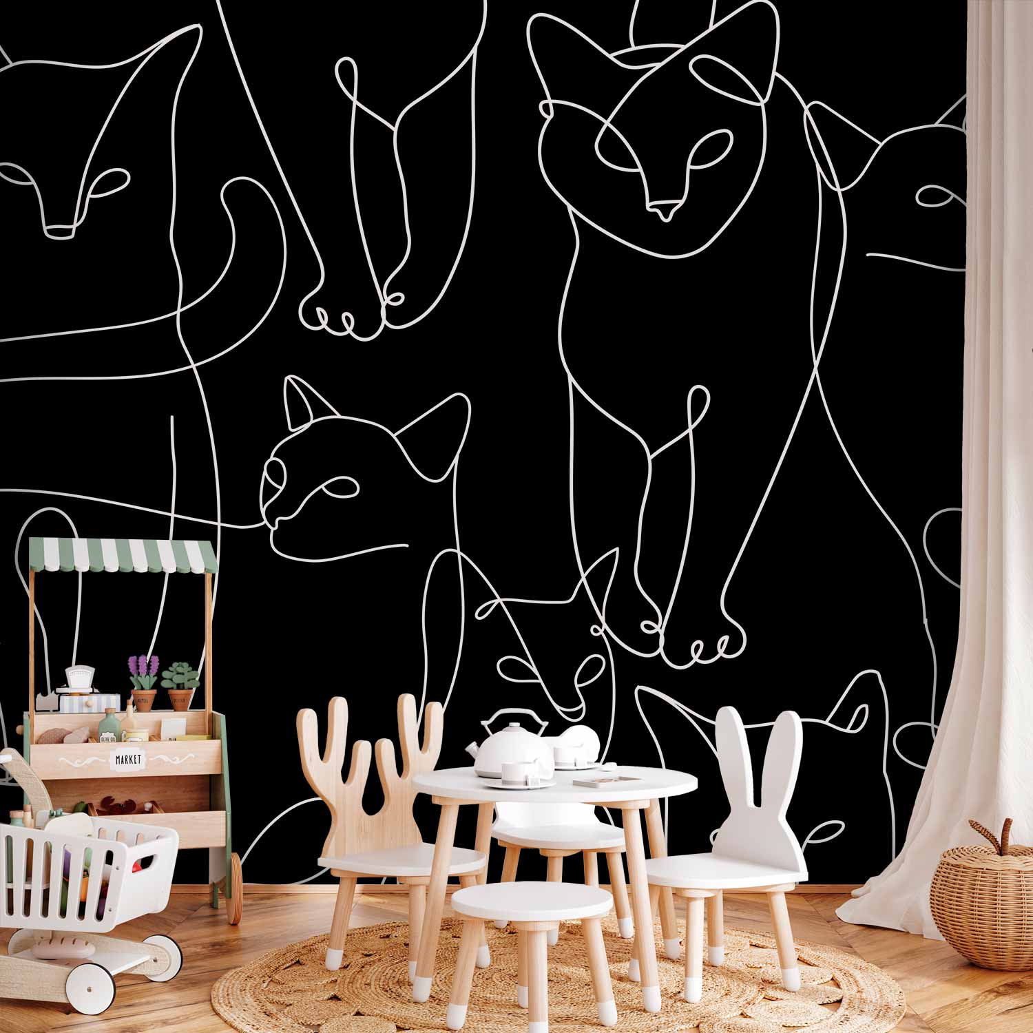 Wall Mural Cat Habits