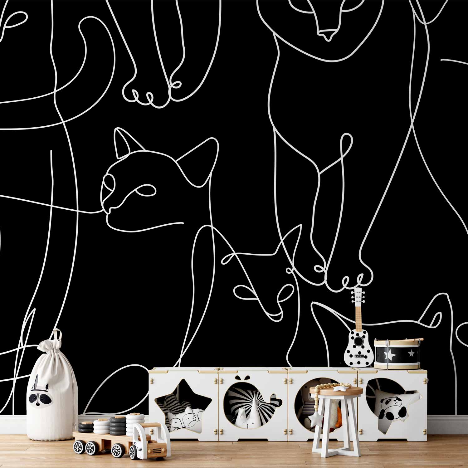 Wall Mural Cat Habits