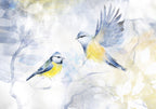 Wall Mural - Watercolor Tit - First Variant