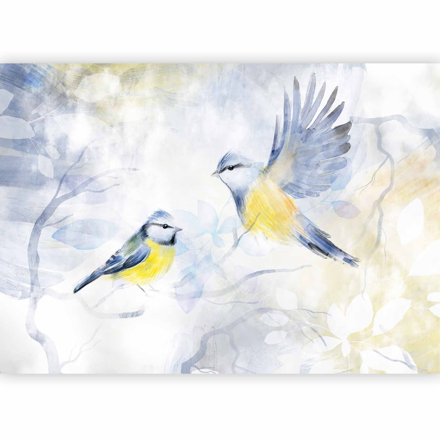 Wall Mural - Watercolor Tit - First Variant