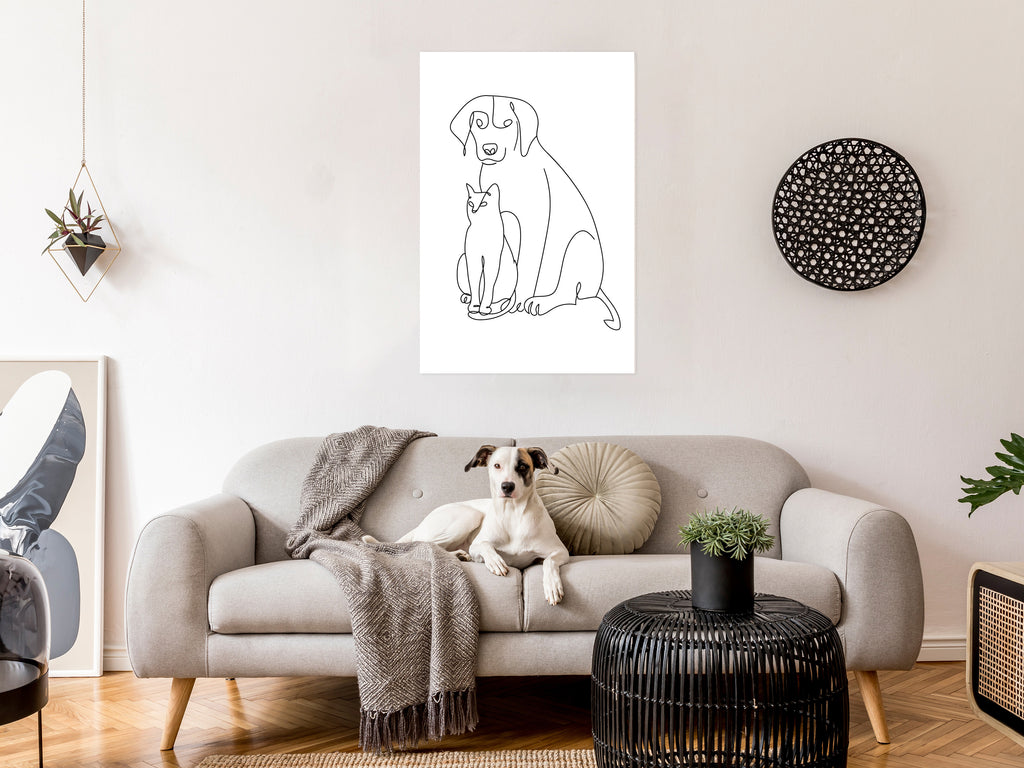 Canvas Print Best Friends Vertical 1 Part