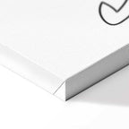 Abstract Line Art Dogs and Cats Vertical Canvas Print