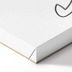 Abstract Line Art Dogs and Cats Vertical Canvas Print