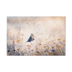 Flowers and Birds Multicolor Canvas Print