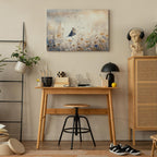 Flowers and Birds Multicolor Canvas Print