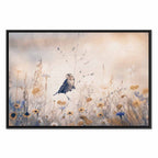 Flowers and Birds Multicolor Canvas Print