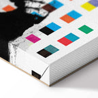 Banksy Thinker Monkey Graffiti Multicolor Canvas Print