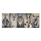 Animal Mask Portrait Multicolor Canvas Print