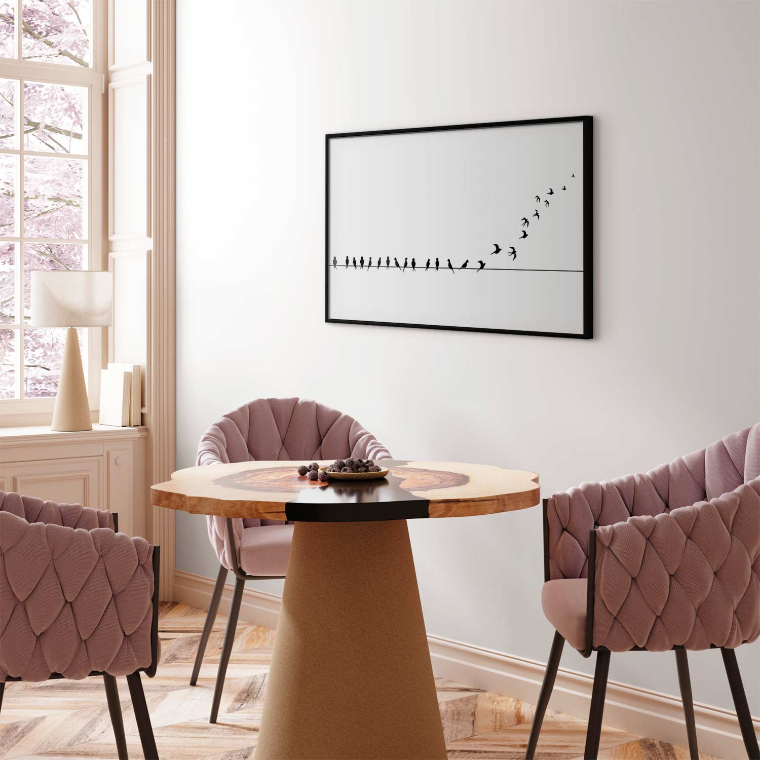 Flying Birds Nature Poster