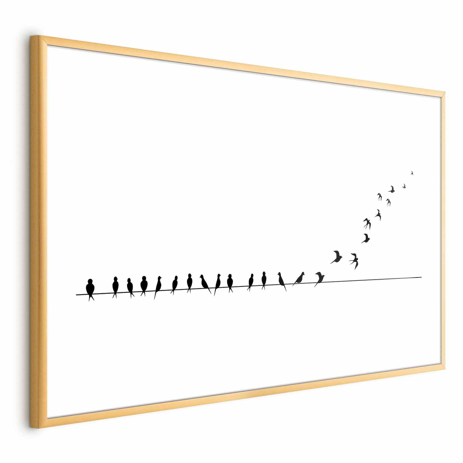 Flying Birds Nature Poster