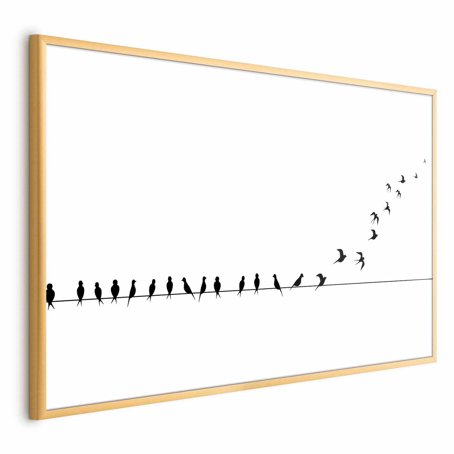Flying Birds Nature Poster