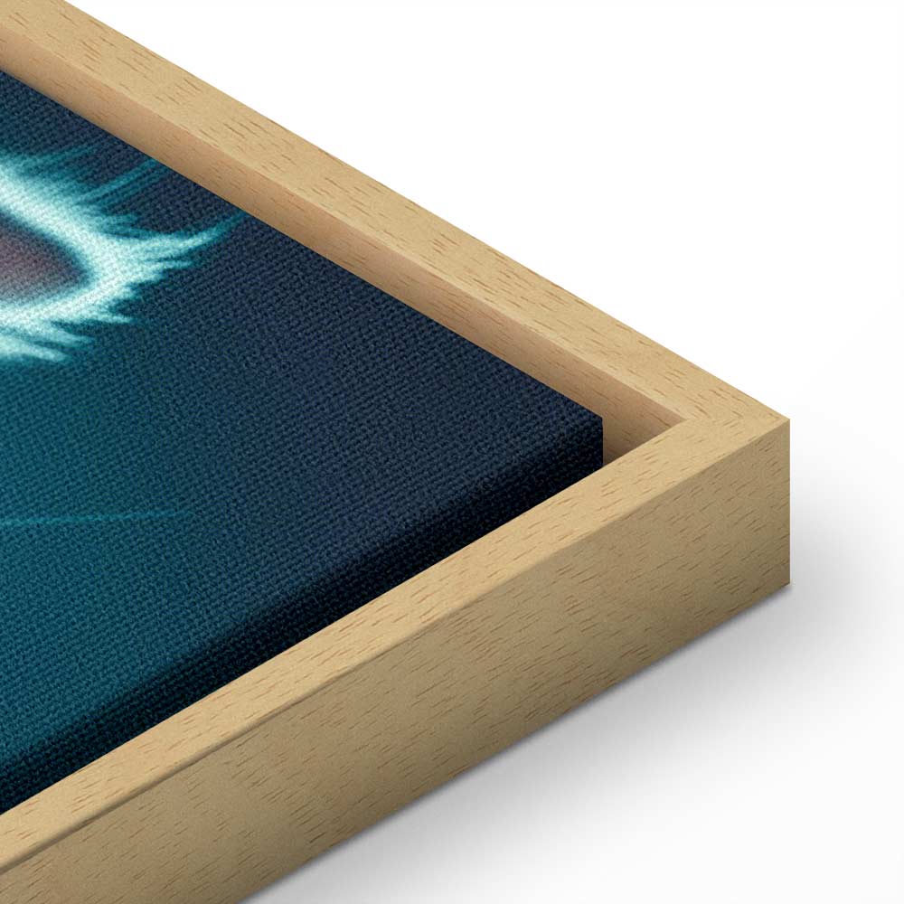 Black Cat Night Walk Vertical Canvas Print