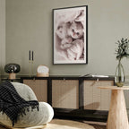 Sleeping Cat Winter Poster