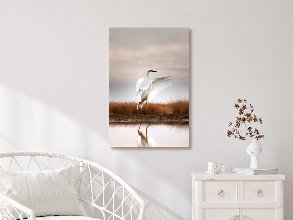 Canvas Print - Autumn by the Lake (1 Part) Vertical