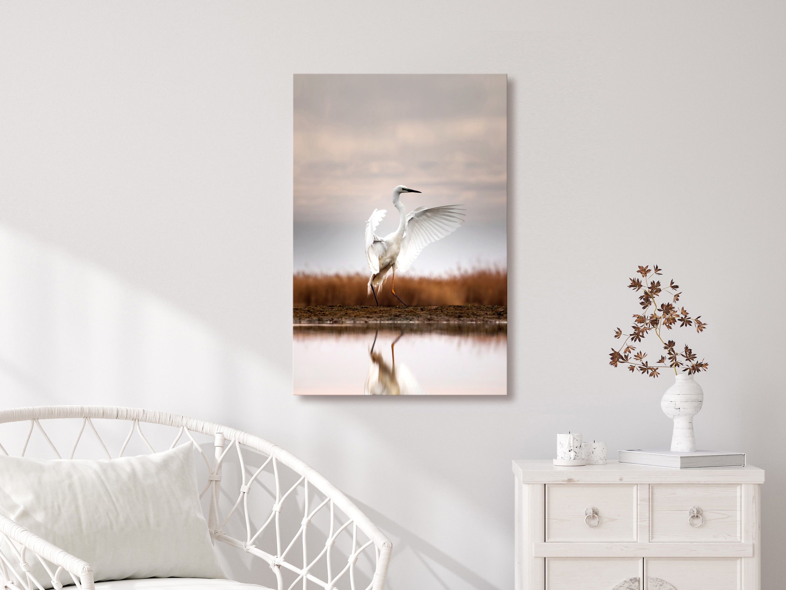Canvas Print - Autumn by the Lake (1 Part) Vertical