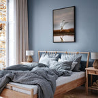 Autumn Lake Birds Nature Canvas Print