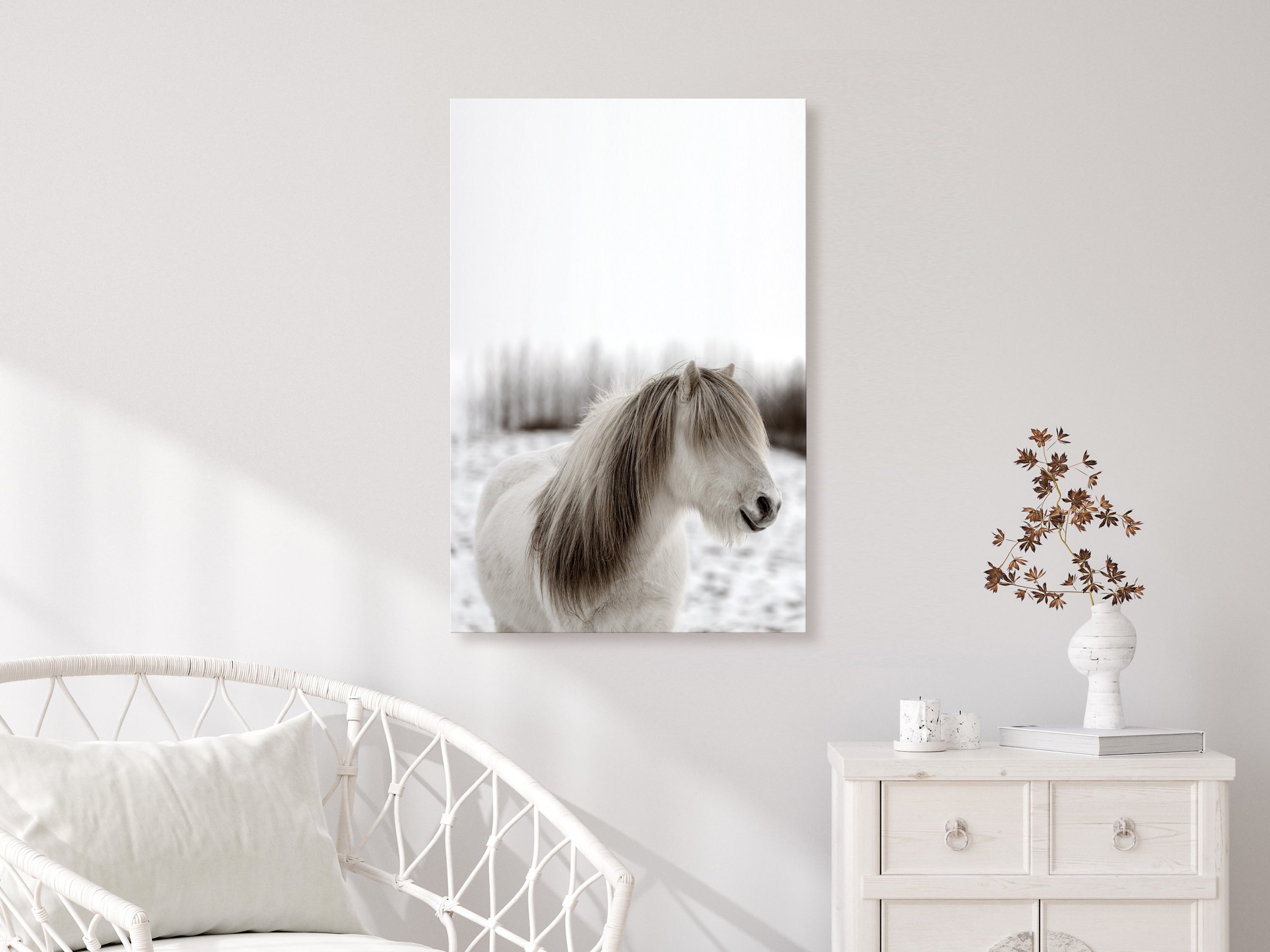 Canvas Print Horse Mane (1 Part) Vertical