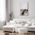 Horse Mane Winter Canvas Print