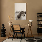 Horse Mane Winter Canvas Print