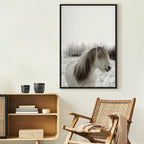 Horse Mane Winter Canvas Print