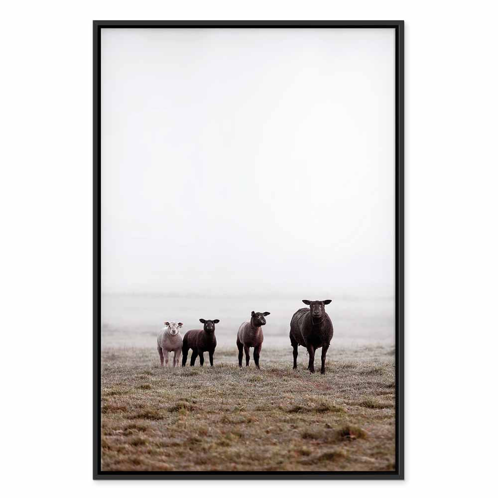 Morning Cows Farm Canvas Print