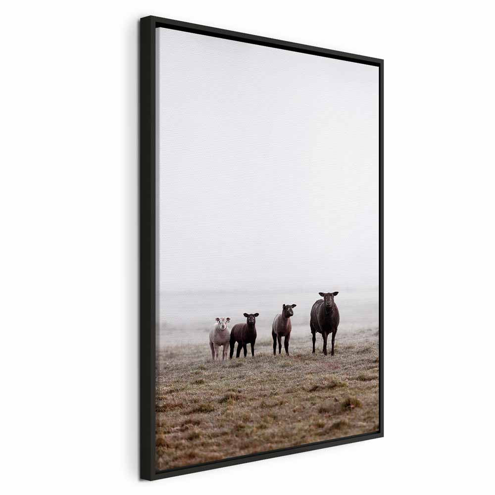 Morning Cows Farm Canvas Print