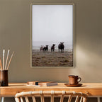 Morning Cows Farm Canvas Print