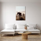 Horse Morning Memories Vertical Canvas Print