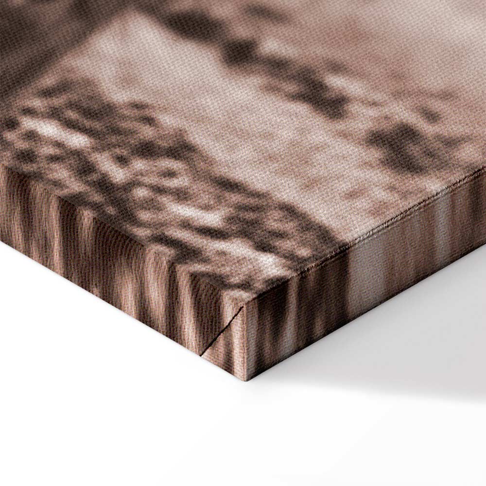 Scottish Cow Sepia Canvas Print