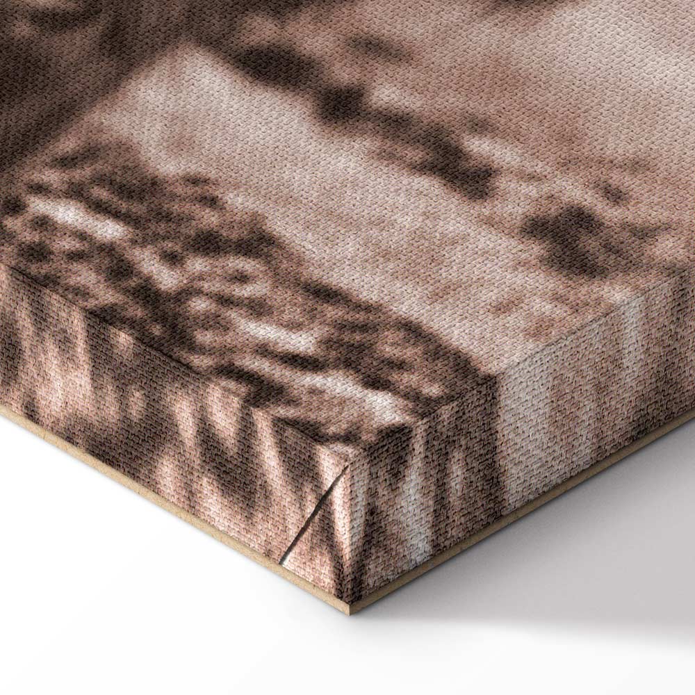 Scottish Cow Sepia Canvas Print